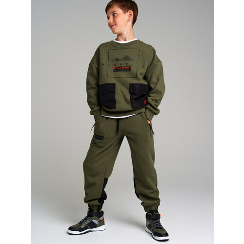 фото Брюки playtoday, размер 128, черный