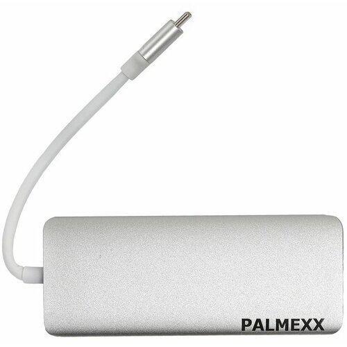 Адаптер-переходник PALMEXX USB-C (Type-c) to HDMI+3*USB3.0+USBC+CR+LAN хаб palmexx usb c to usb3 0 3 usb2 0 hub 075