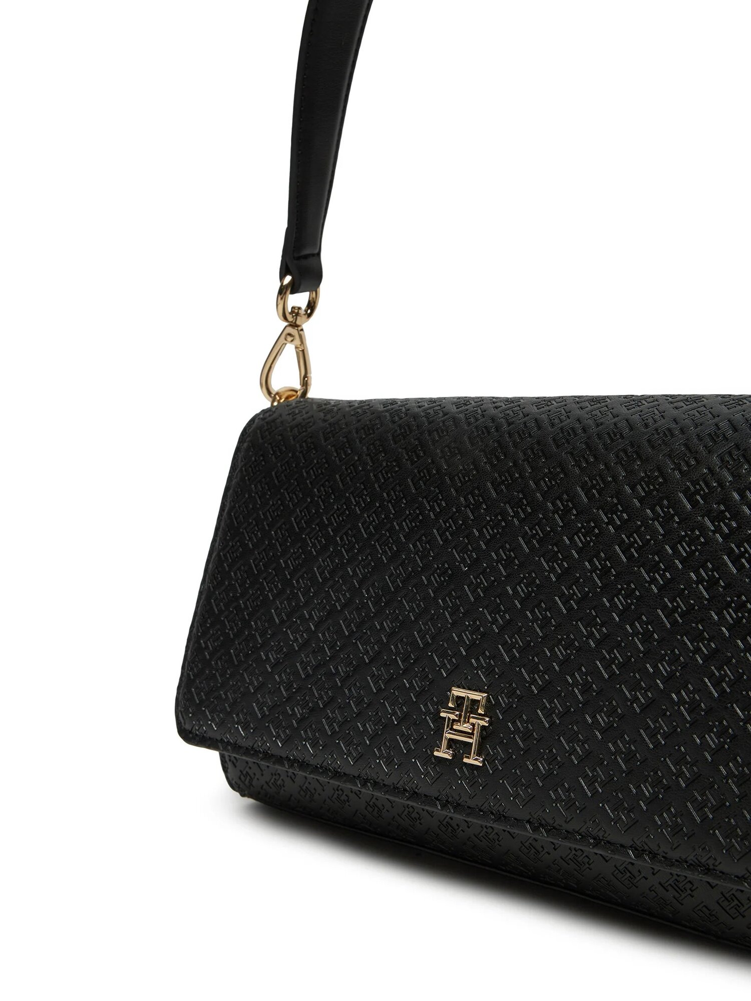 Сумка TOMMY HILFIGER, фактура рельефная, чёрный — фото 1