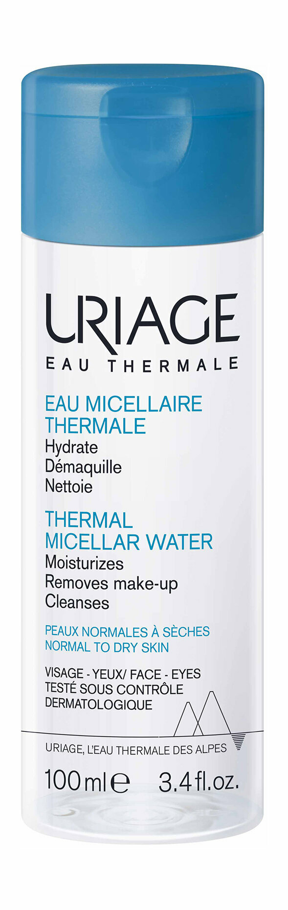 Вода Uriage Eau Thermale Eau Thermal Micellar Water, Очищающая мицеллярная вода, Для сухой и нормальной кожи, 100 мл