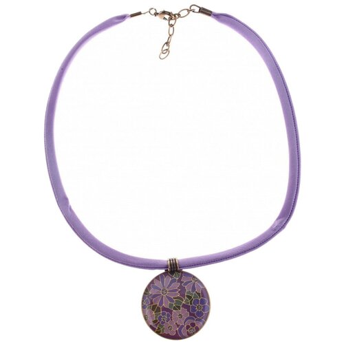 Колье Clara Bijoux, эмаль, длина 45 см., фиолетовый