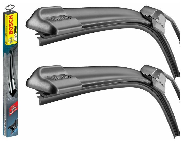 Щетка стеклоочистителя комплект BOSCH Aerotwin Retro AR991S, 650 мм / 575 мм, бескаркасная, 2шт, 3397118991 - фото №1