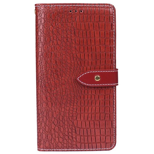 фото Чехол-книжка mypads для redmi note 8 pro с фактурной прошивкой рельефа кожи крокодила с застежкой и визитницей серый