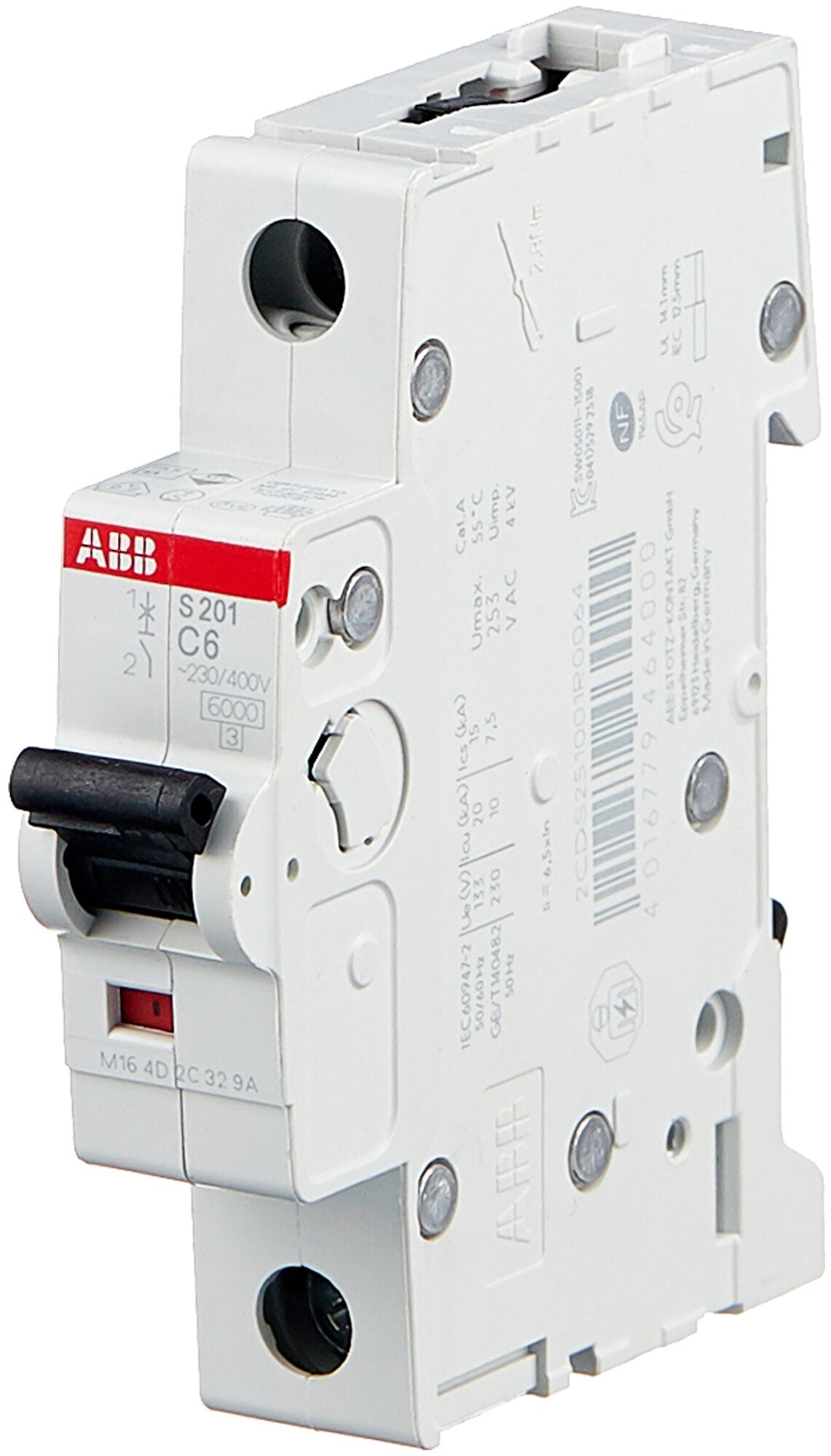 ABB S201 C6   1- 2cds251001r0064