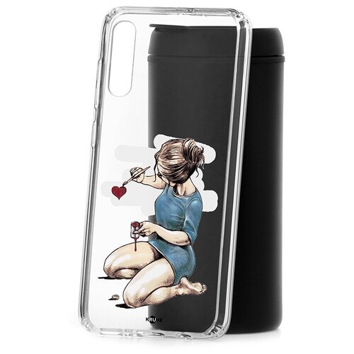 фото Чехол на самсунг а70 kruche print рисуя любовь кruче