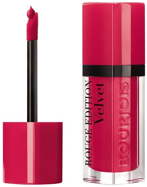 Bourjois жидкая помада для губ Rouge Edition Velvet, оттенок 13 Fu(n)chsia