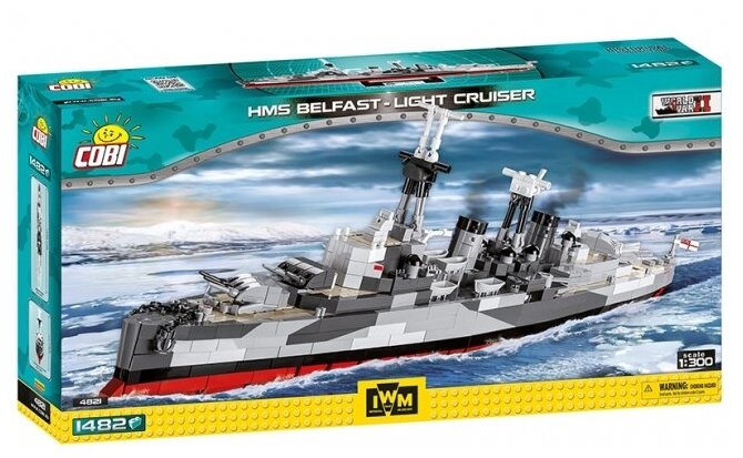 Конструктор Cobi World War II 4821 HMS Belfast light cruise