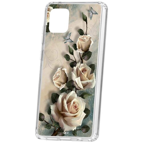 фото Чехол samsung note 10 lite kruche print белые розы кruче