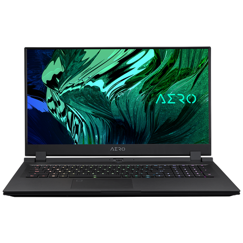 фото Ноутбук gigabyte aero 17 hdr (intel core i7 11800h/17.3"/3840x2160/32gb/1tb ssd/nvidia geforce rtx 3070 8gb/windows 10 pro) xd-73ru544sp, черный