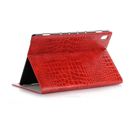 фото Чехол-футляр mypads для планшета huawei mediapad 10 fhd из лаковой рельефной кожи под крокодила алый огненный красный