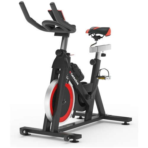 Велотренажер GetActive Wheel ES-703 13kg для спорта дома, для ног, кардио, до 125 кг, черный