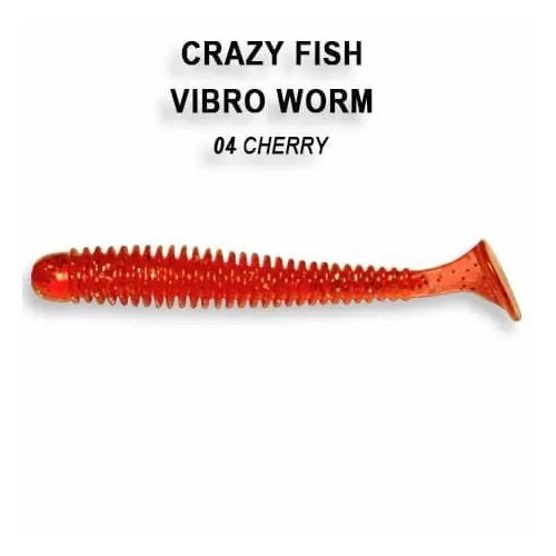 Силиконовая приманка мягкая съедобная Crazy Fish Vibro Worm 2 50 мм 3-50-4-1 8 шт.