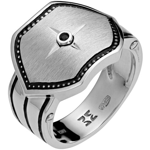 фото Эстет кольцо с сапфиром и эмалью из серебра 01т558348э, размер 19