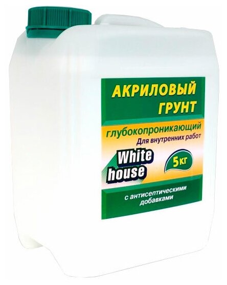 Грунтовка акриловая White House для внутренних работ 5 кг 14884/15557
