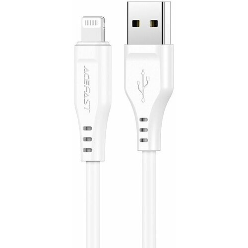 Кабель Acefast C3-02 USB-A to Lightning Charging Data Cable (1,2 метра) белый (AF-C3-02-WH) кабель mfi acefast c1 02 usb to lightning cable gray