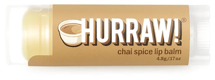 Hurraw! Бальзам для губ Chai Spice Lip Balm Пряный Чай