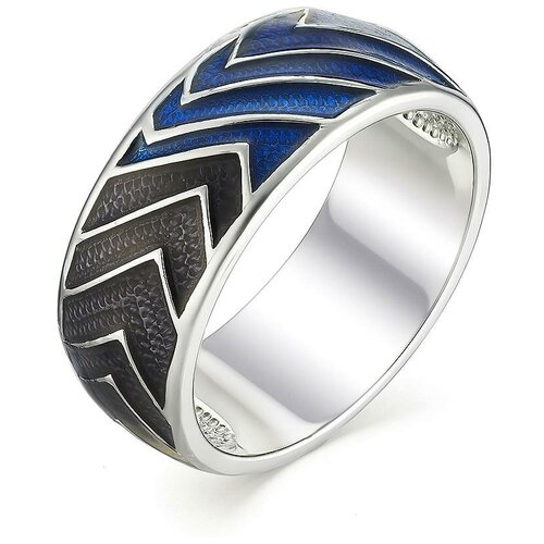 фото Алькор кольцо с эмалью из серебра 01-1120-эм37-00, размер 18