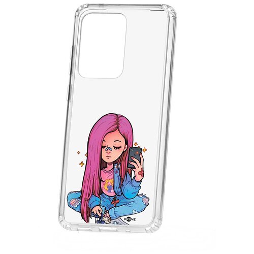 фото Чехол samsung s20 ultra kruche print pink hair кruче