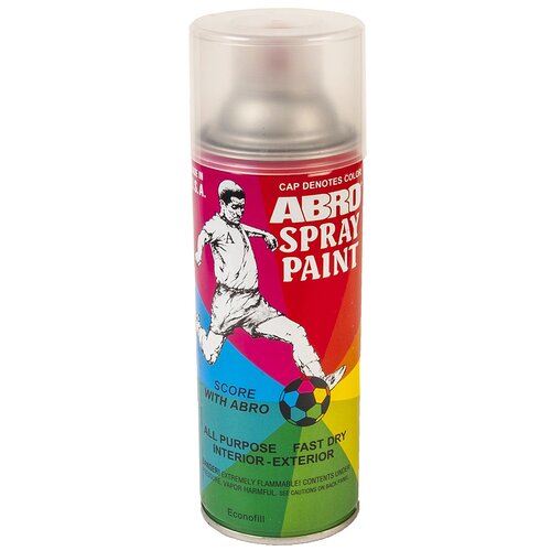 Лак ABRO Spray Paint, бесцветный, глянцевая, 624 мл