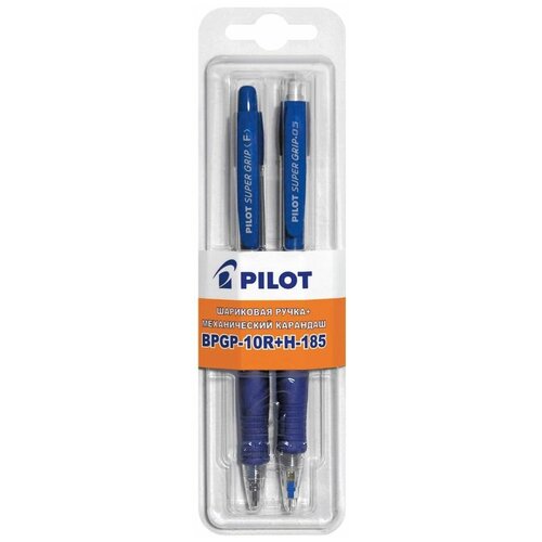фото Pilot набор для письма bpgp-10r h-185 шариковая ручка механический карандаш цвет синий