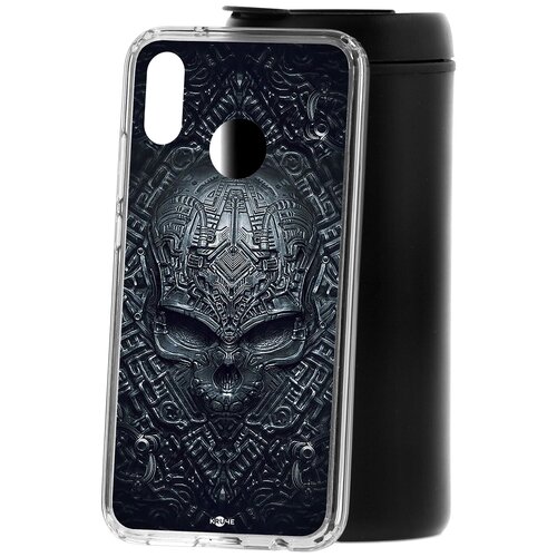 фото Чехол на huawei p20 lite kruche print череп техно кruче