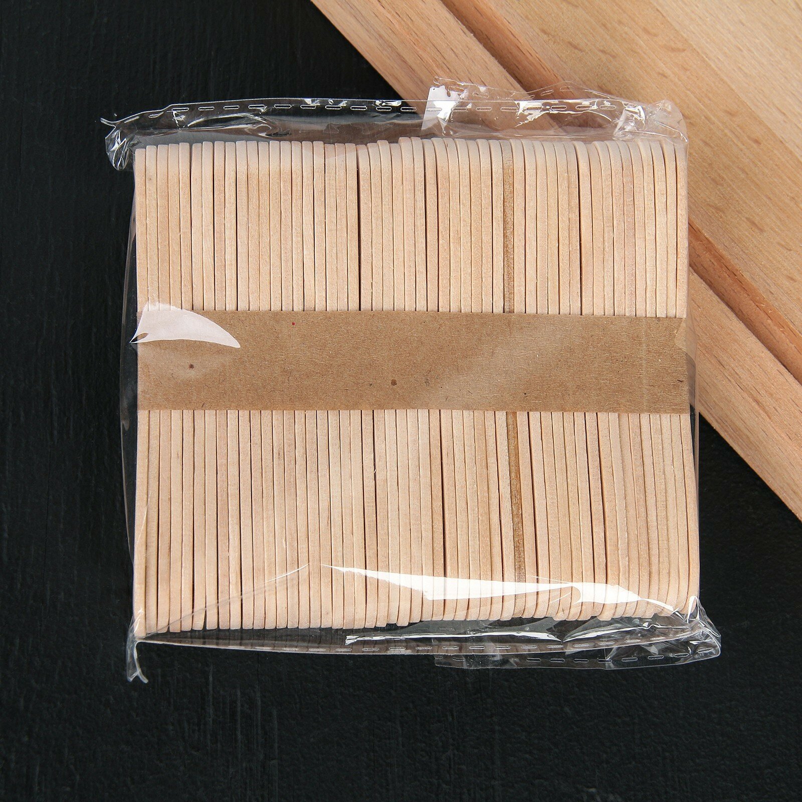 Доляна Палочки деревянные для мороженого Доляна, 9,4×1,5-1,7 см, 50 шт - фотография № 3
