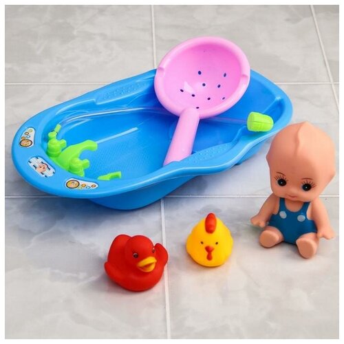 фото Крошка я набор резиновых игрушек для игры в ванной «пупс. купание»