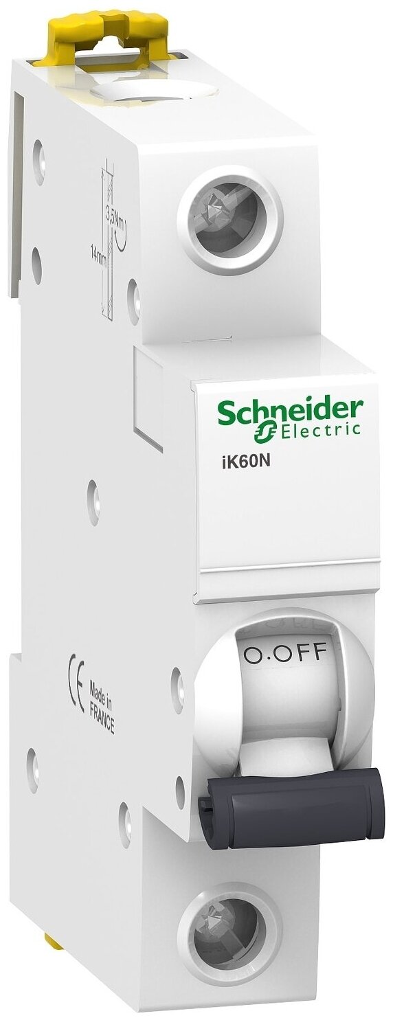 Автоматический выключатель Schneider Electric Acti 9 iK60 1P (C) 6kA