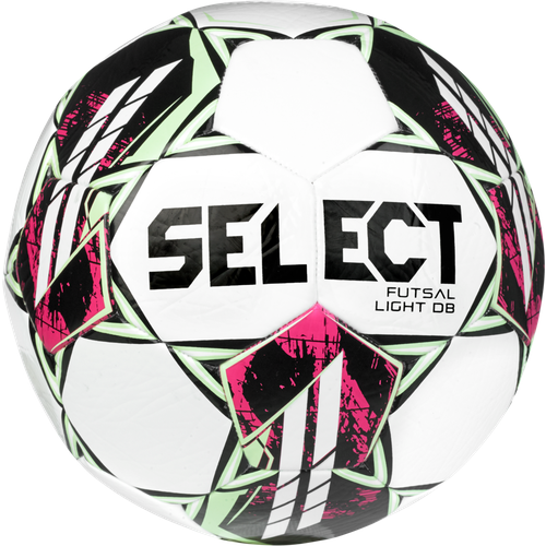 Футзальный мяч Select Futsal Light DB v22 бело-зеленый (TPU, Бутил, Select Futsal, 62-64 cм, Бело-зеленый) 62-64 cм мяч для минифутбола select futsal attack v22 grain white purple 62 64