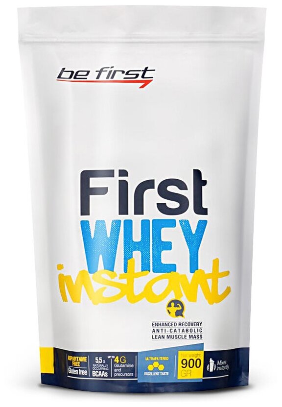 Ванильное Мороженое Be First First Whey Instant 900 гр (Be First)