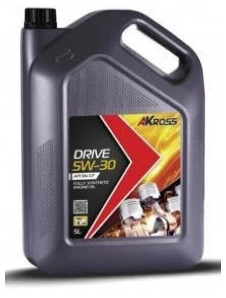 Синтетическое моторное масло AKross Drive 5W-30 SN/CF, 5 л, 1 шт.