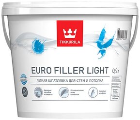 Шпатлевка Tikkurila Euro Filler Light, белый