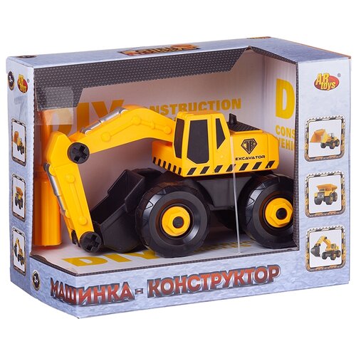 конструктор abtoys спецтехника c 00460 самосвал с отверткой Конструктор ABtoys Спецтехника C-00458 Экскаватор с отверткой