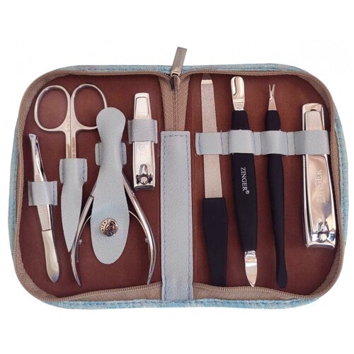 фото Маникюрный набор на молнии (8 предметов) zinger zs-ms-22907-1-s