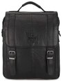 Мужская сумка-портфель А4 из натуральной кожи «Эдди» M1411 Black