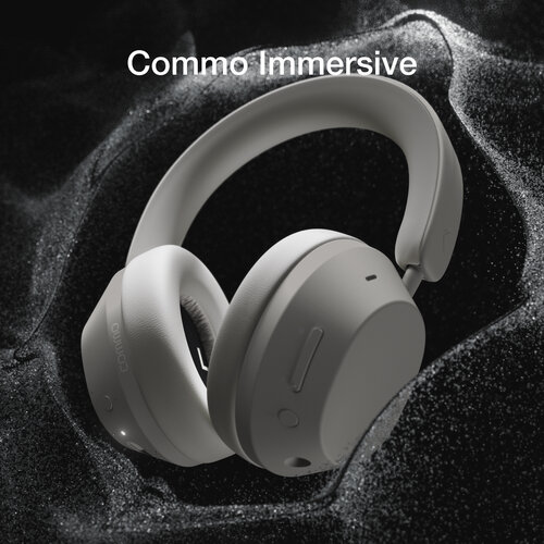 Беспроводные наушники COMMO Immersive с активным шумоподавлением ANC молочные 571200₽