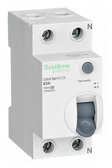 УЗО Systeme Electric City9 Set 2P 63A 30mA тип A