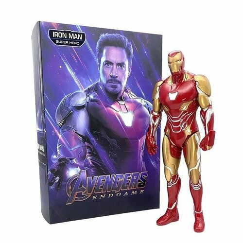 HRO-2005 Фигурка игрушка для мальчика Мстители Железный человек 33см, Супергерои Marvel Avengers Iron Man