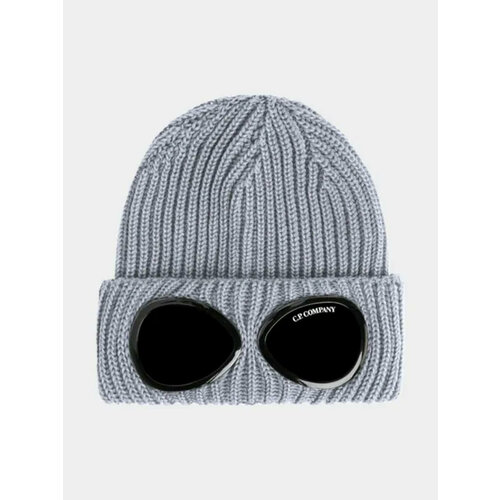 Шапка бини C.P. Company Extra Fine Merino Wool Goggle, размер Onesize, серый