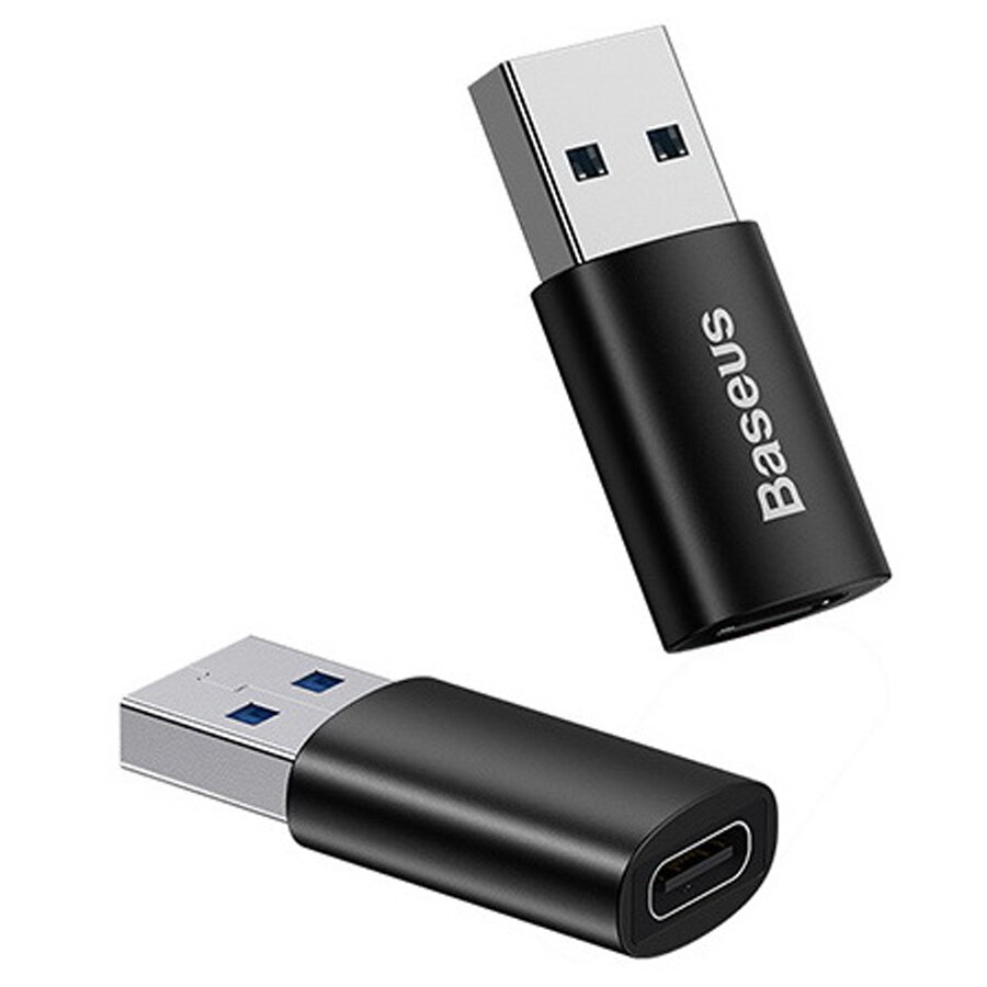 Переходник/Адаптер BASEUS Ingenuity Series Mini OTG USB3.1 (m) - Type-C (f), черный