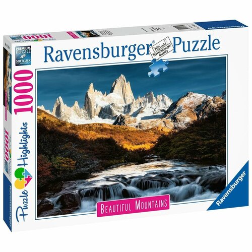 Пазл для взрослых Ravensburger 1000 деталей: Горы Фитц-Рой, Патагония. Аргентина пазл ravensburger двери со всего мира 1000 элементов