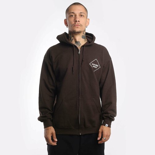 Толстовка Hombre Nino Zip Up Hoodie, размер S, коричневый