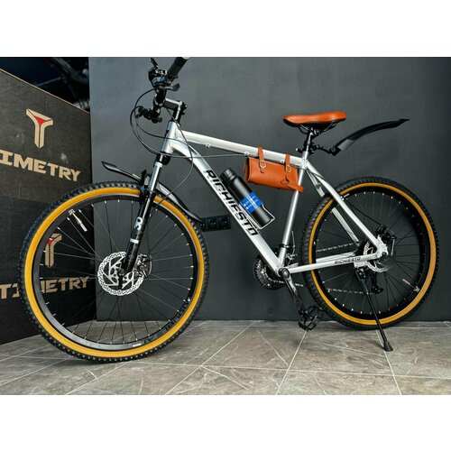 Велосипед 275 Richiesto алюминиевая рама 20 Горный ВзрослыйПодростковый серебристо-коричневый 2610000₽