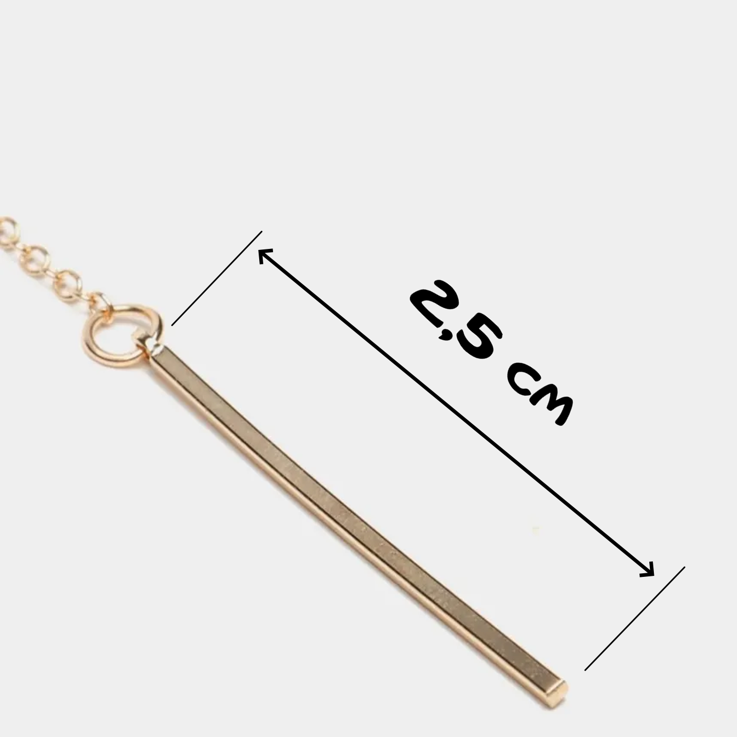 Колье, длина 54 см, золотой — фото 1