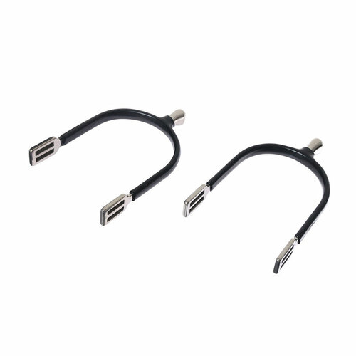 Шпоры с прямым шенкелем с резиновым покрытием 15 мм черный набор 2 шт 2158₽