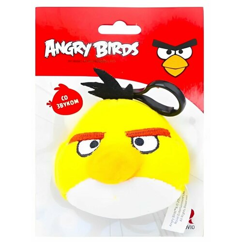 брелок angry birds 1 Мягкая игрушка-брелок Энгри Бердс Чак (желтый) ANGRY BIRDS Chuck