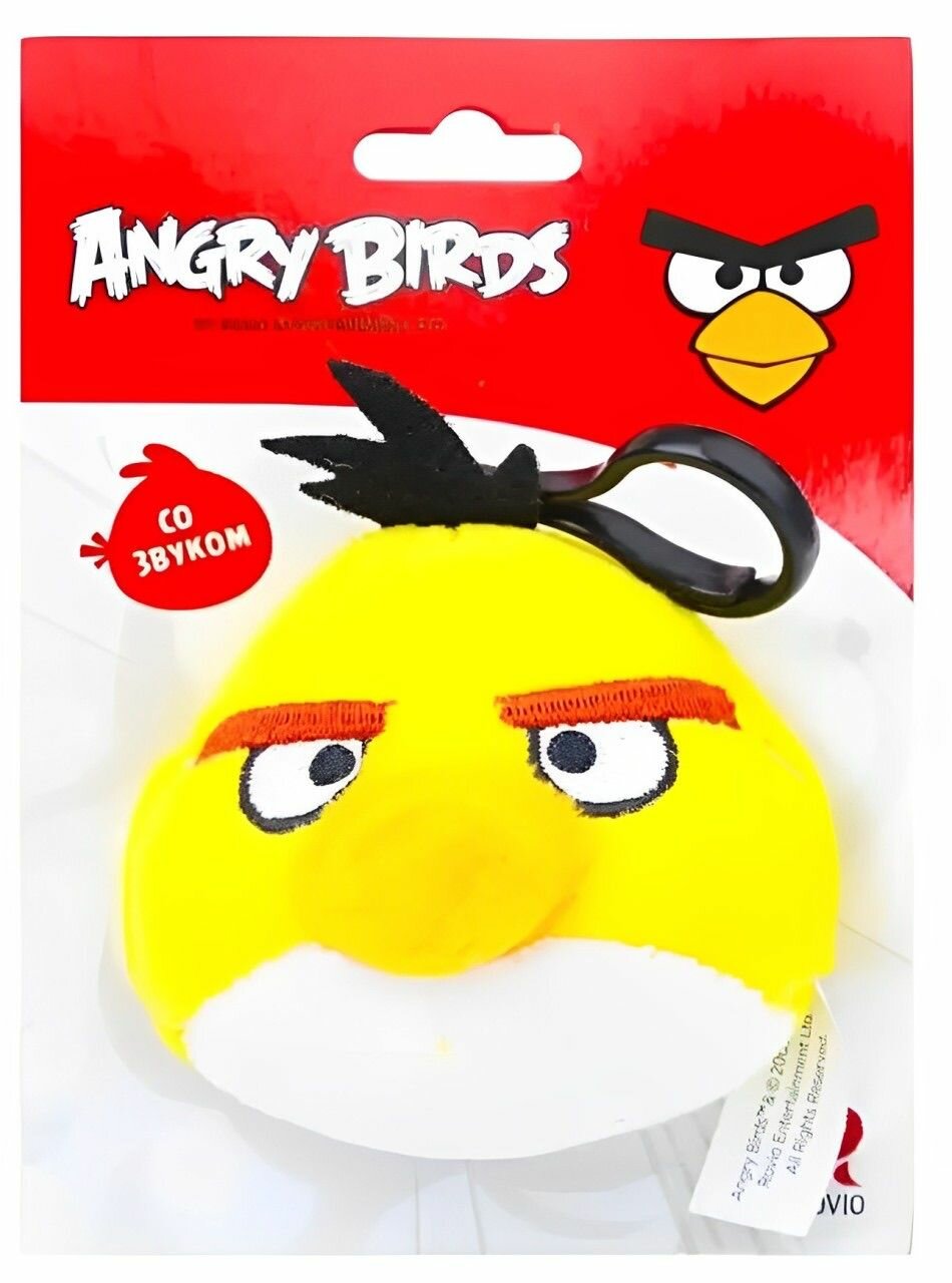 фото Мягкая игрушка-брелок Энгри Бердс Чак (желтый) ANGRY BIRDS Chuck