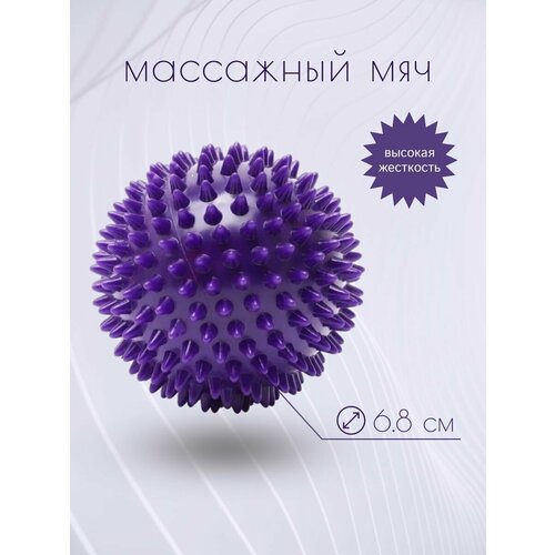 Мяч массажный 6.8 см фиолетовый