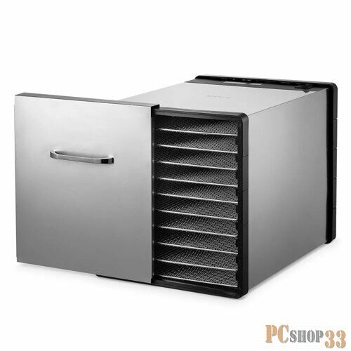 Сушка для фруктов и овощей Kitfort КТ-1924 10под 630Вт нержавеющая сталь 2056800₽