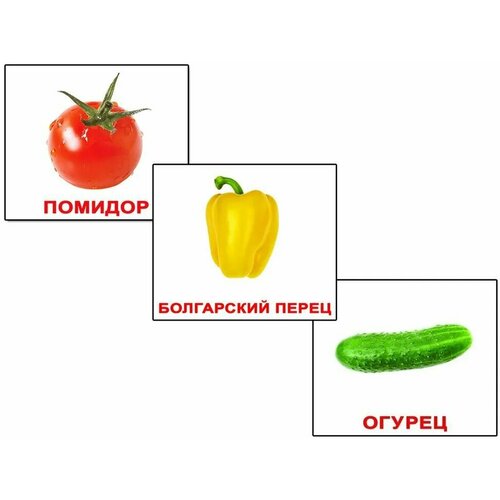 вундеркинд с пеленок комплект карточек ягоды 16 5х19 5 см 20 шт Обучающие карточки Домана Вундеркинд с пеленок Мини-20. Овощи, 20 развивающих двусторонних карточек